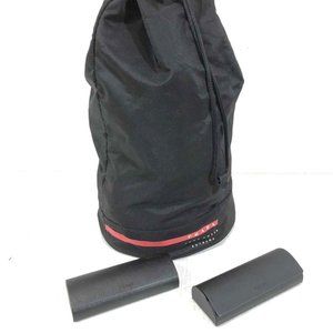 3pc Prada Collectibles Gym Travel Bag & Empty Eyeglass Cases